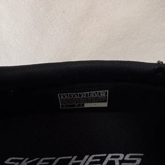 Skechers Men’s Black Slip-On Mesh Sneakers - Picture 4 of 7